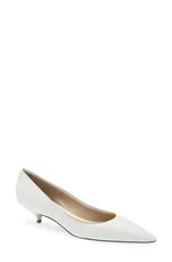 ザ ロウ レディース シューズ パンプス ヒール The Row Liiisa Two Pointed Toe Kitten Heel Pump Optic White ホワイトのサムネイル
