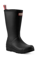 ハンター レディース シューズ ブーツ・レインブーツ トール Hunter Original Play Tall Waterproof Rain Boot Black ブラック
