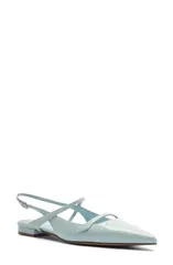 アレクサンドラバードマン レディース シューズ パンプス Alexandre Birman Tita Pointed Toe Slingback Flat Dust Blue ブルーのサムネイル