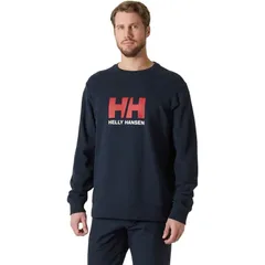ヘリーハンセン メンズ アウター パーカー・スウェット シャツ ロゴ Helly Hansen Logo Crew Sweatshirt 20 Mens Navy ネイビーのサムネイル