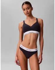 カルバンクライン レディース アンダーウェア ブリーフパンツ コットン Calvin Klein Icon Cotton Modalift bralette Speakeasy ネイビー