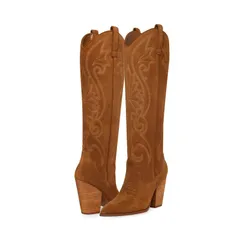 スティーブ マデン レディース シューズ ブーツ・レインブーツ Steve Madden Lasso Boot Chestnut Suedeのサムネイル
