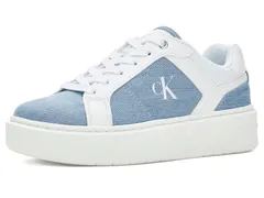 カルバンクライン レディース シューズ スニーカー Calvin Klein Daveiro WhiteMedium Blue Denim Logo ホワイトのサムネイル