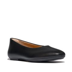 フィットフロップ レディース シューズ パンプス レザー FitFlop Delicato High Cut Soft Leather Ballet Flats Black ブラック