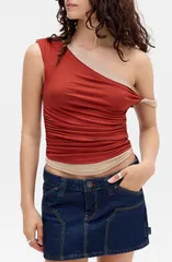 アーバンアウトフィッターズ レディース トップス シャツ BDG Urban Outfitters Fia Twistop Burnt Orange オレンジのサムネイル