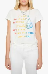 マザー レディース トップス Tシャツ グラフィック MOTHER The Boxy Goodie Graphic Tee I Love To Play Tennisのサムネイル