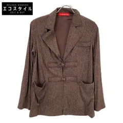 VIVIENNE TAM　ヴィヴィアンタム　25SS ベージュ レザーライク×デニムジャケット　38のサムネイル