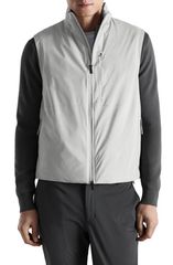 Mango Men's Outerwear Vest MANGO Packable Waterepellent Vest Ice Grey