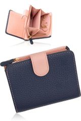 ☆Brand New☆ [GRAV] 【Soft and comfortable to the touch】【Featured in magazines】 Women's Mini Wallet, Genuine Leather, Bi-fold Wallet (Minimalist yet spacious), Anti-skimming, L-shaped zipper, Coin purse, Lightweight, Compact, Key ring included, Bill compartment, Gift (Bi-fold wallet 92c5456f)