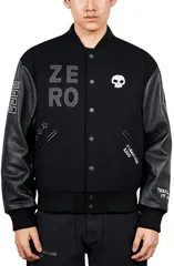 プレジャーズ メンズ アウター ジャケット・ブルゾン X Zero Skateboards Pleasures Varsity Jacket Black ブラックのサムネイル
