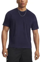 アンダーアーマー メンズ トップス Tシャツ パイル Under Armour UA Icon Terry Cloth PocketShirt Midnight Navy ネイビー