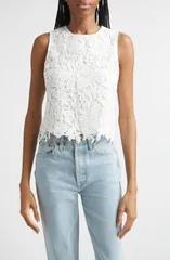 アリス アンド オリビア レディース トップス シャツ レース Alice Oliviamalace Tank Off White オフホワイトのサムネイル