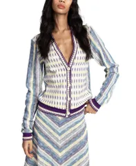 アナスイ レディース アウター カーディガン ニット Anna Sui Serape Knit Cardigan Denimulti デニムのサムネイル