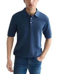 スコッチアンドソーダ メンズ トップス ポロシャツ Scotch Soda Seasonal Core Polo Shirt Ensign Blue ブルーのサムネイル