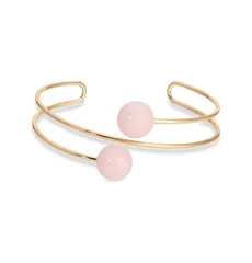 エティカ レディース アクセサリー ブレスレット・バングル・アンクレット キャップ ケープ Ettika Summer Escape Stone Cuff Bracelet Rose Quartz スのサムネイル