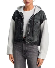 ラグアンドボーン レディース アウター ジャケット・ブルゾン パイル rag bone rb Miramar Terry Mixed Media Jacket Sport WhiteBlack ホワイのサムネイル