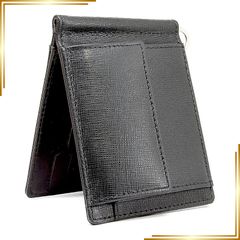 PRADA サフィアーノ マネークリップ 二つ折り財布 ブラック - メルカリ