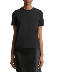 ヴィンス レディース トップス Tシャツ クルーネック Vince Crewneck Tee Black ブラックのサムネイル