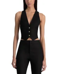 アリスアンドオリビア レディース アウター ベスト Alice and Olivia Donna Vest Black ブラックのサムネイル