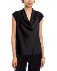 ダナ キャラン ニューヨーク レディース トップス シャツ Donna Karanew York Cowlneck Top Black ブラックのサムネイル