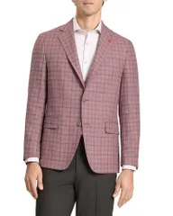 テッドベーカー メンズ アウター ジャケット・ブルゾン Ted Baker Winfred Plaid Jacket Berry チェックのサムネイル