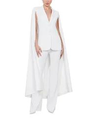 アリスアンドオリビア レディース アウター ジャケット・ブルゾン ケープデザイン ブレザー キャップ ケープ Alice and Olivia Esther Cape Sleeve Blazer Ofのサムネイル
