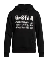 ジースター メンズ アウター パーカー・スウェット GSTARAW Black ブラックのサムネイル