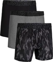 アンダーアーマー メンズ アンダーウェア ボクサーパンツ プリント メッシュ Under Armour Mens Performance Tech Mesh 6 Printed Boxer Briefのサムネイル