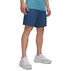 언더 아머 맨즈 하의 캐주얼 팬츠 반바지 니트 Under Armour Mens Vanish Knit 8 Shorts Wham Blue 블루