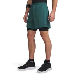 언더 아머 맨즈 하의 캐주얼 팬츠 반바지 니트 Under Armour Mens Vanish Knit 6 Shorts Rack GreenBlack 블랙