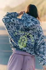 フリーピープル レディース アウター パーカー・スウェット プリント FP Movement Womens Final Call Printed Hoodie Wild Side Navy Combo ネイビー