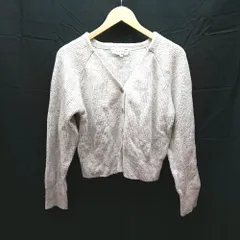 ◇ ROPE PICNIC ロペピクニック フロントボタン ニット 長袖 カーディガン サイズ38 グレー レディース E  【1301260042694】