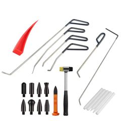WHDZ Car Dent Repair Tool Kit - Penless Dent Repair Kit for Door Dents, Repair Pen, Repair Hammer, Red Wedge - 22-Piece Set (Not available for Okinawa and remote islands) 33d56231