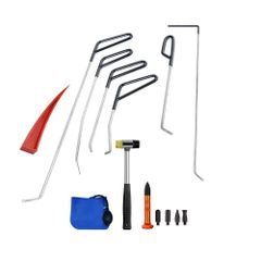 WHDZ Car Dent Repair Tool Set: Penless Dent Repair, Auto Body Hail Damage Removal Tool, Door Dent Repair Hammer, Dent Repair Pen, Car Repair Hammer, Red Wedge, Airbag, 14-Piece Set (For Okinawa and remote islands: 380ffa22)