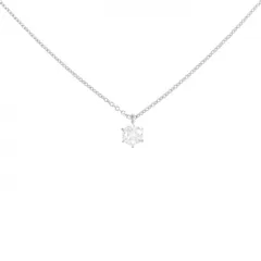 【リメイク】PT ダイヤモンド ネックレス 0.202CT E VVS2 3EXT H&Cのサムネイル