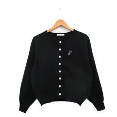 ジュメロ jumelle カーディガン 長袖 シンプル F ブラック 黒 /KT13