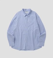 定価2.8万】ナナミカ ボタン ダウン ストライプ ウィンド シャツ XS