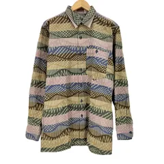 ミッソーニ MISSONI イタリア製 マルチカラー アートデザイン シングルポケット L/S シャツ メンズ EUR：46 のサムネイル