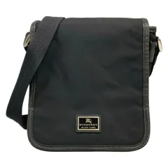 Burberry Black Label(バーバリーブラックレーベル) ショルダーバッグ - 黒 レザーのサムネイル