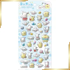 【新品】 クラックス CRUX うるちゅる ポップシール シナモロール/ポムポムプリン/ポチャッコ ぷっくり 立体 スマホデコ 推し活 0