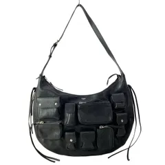 CELINE(セリーヌ) ショルダーバッグ - 黒 マルチポケット レザー