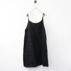 ネストローブ nest Robe リネン ワイドキャミワンピース ブラック／ロングワンピース 麻 黒【2400014952155】