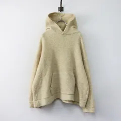 ネストローブ nest Robe ウール裏毛起毛フーデッドパーカー F ベージュ┃プルオーバー トップス 秋冬【2400014961218】のサムネイル