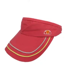 エレッセ ellesse サンバイザー  帽子 ロゴワッペン ライン ピンク系 グレー イエロー 黄色 Fのサムネイル