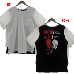 エバーラスト EVERLAST Tシャツ 胸ポケ ポケT 半袖 バックプリント コットン 配色 ホワイト 白 ブラック 黒 Fのサムネイル