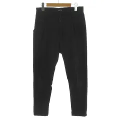 ズッカ zucca パンツ ZU31FF436 テーパード タック ストレッチ コットン混 ブラック 黒 Mのサムネイル