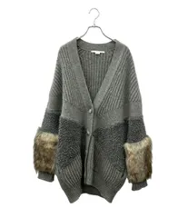 ステラマッカートニー ニットカーディガン Vネック 長袖 ローゲージ フォックスファー レディース SIZE 38 (M) Stella McCartneyのサムネイル