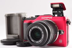 完動美品 オリンパス OLYMPUS PEN Lite E-PL6 レッド - メルカリ