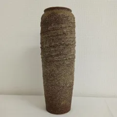 信楽焼風　花器　花瓶　焼締め　陶器　和モダン　花入れ　AUM5-39