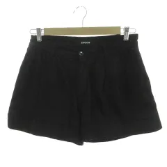 ズッカ zucca パンツ ショートパンツ ギャザー 裾ダブル ストレッチ 日本製 コットン混 ブラック 黒 Mのサムネイル